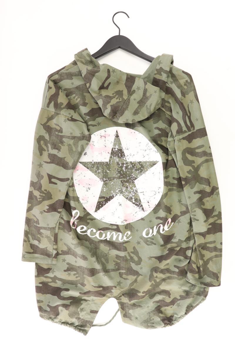 Sweatjacke Gr. M camouflage Langarm olivgrün