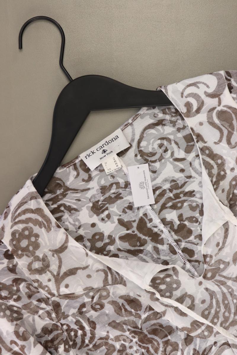 rick cardona Regular Bluse Gr. 38 Trompetenärmel weiß