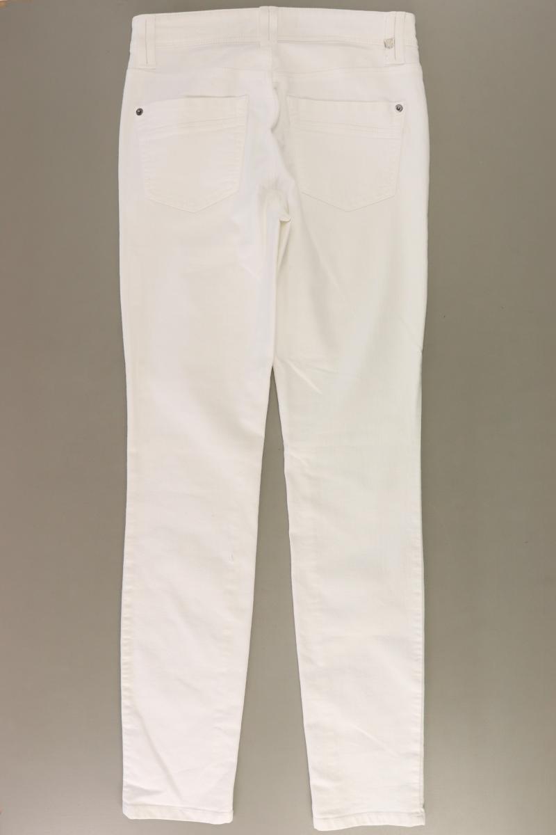 Cambio Straight Jeans Gr. 36 weiß aus Baumwolle