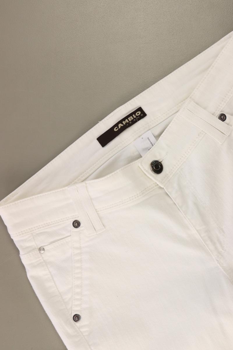 Cambio Straight Jeans Gr. 36 weiß aus Baumwolle