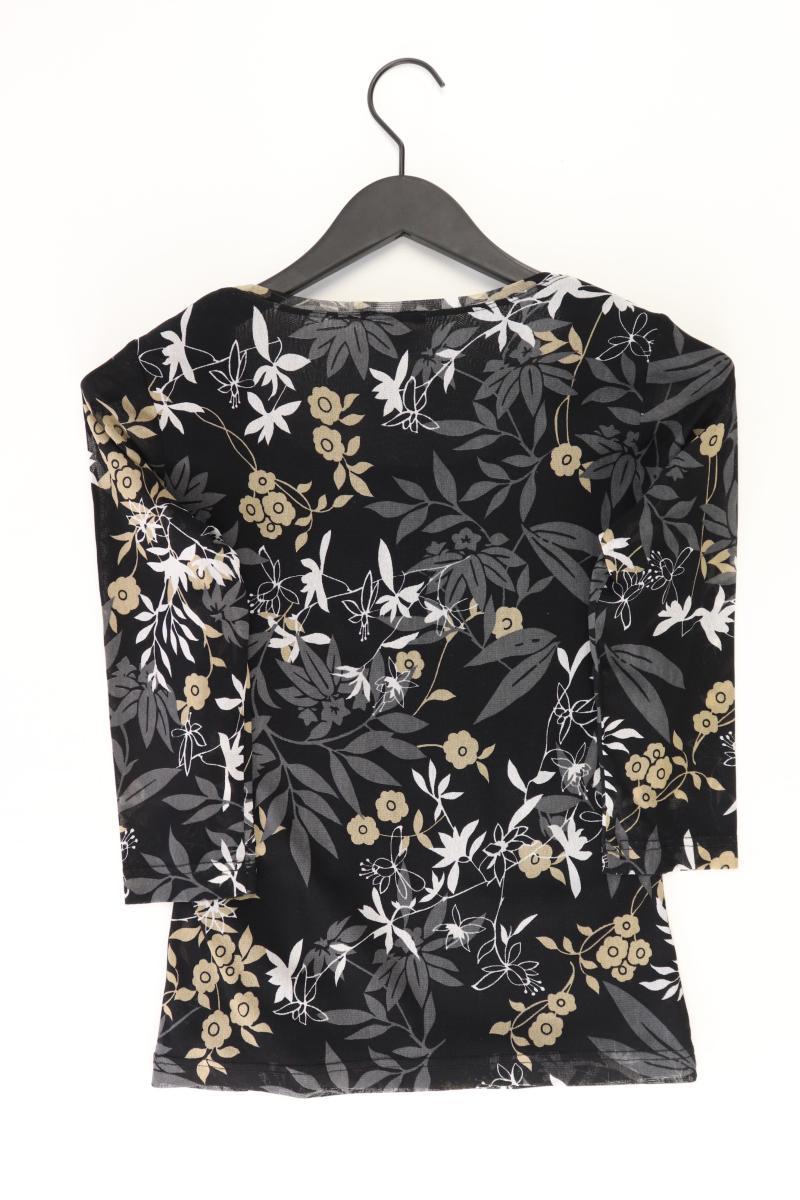 Taifun Printshirt Gr. 38 3/4 Ärmel schwarz aus Polyester