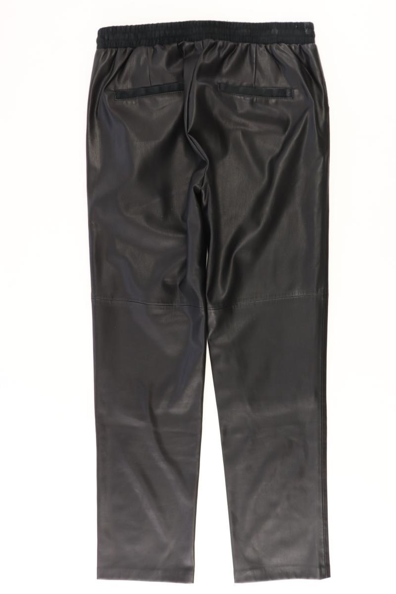 edc by Esprit Kunstlederhose Gr. 36 schwarz aus Polyester