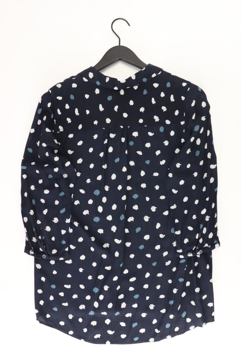 Cecil Regular Bluse Gr. M gepunktet 3/4 Ärmel blau