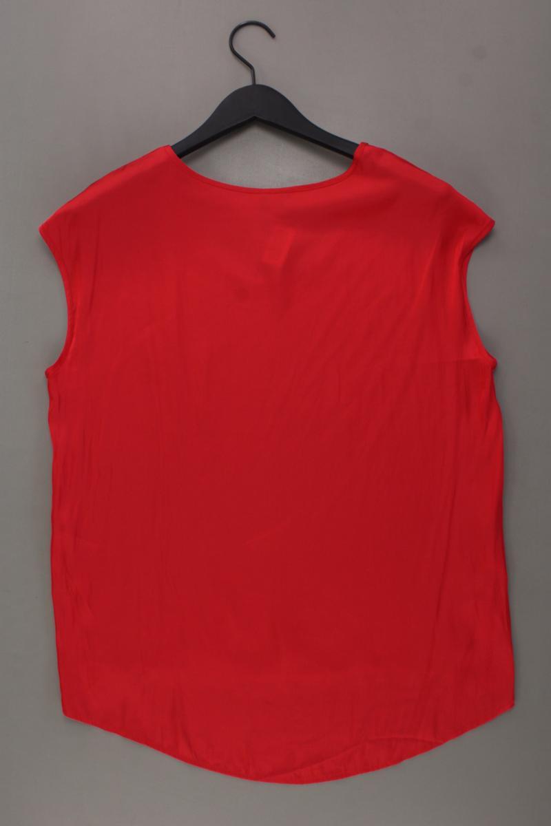 Mango Kurzarmbluse Gr. S rot aus Polyester
