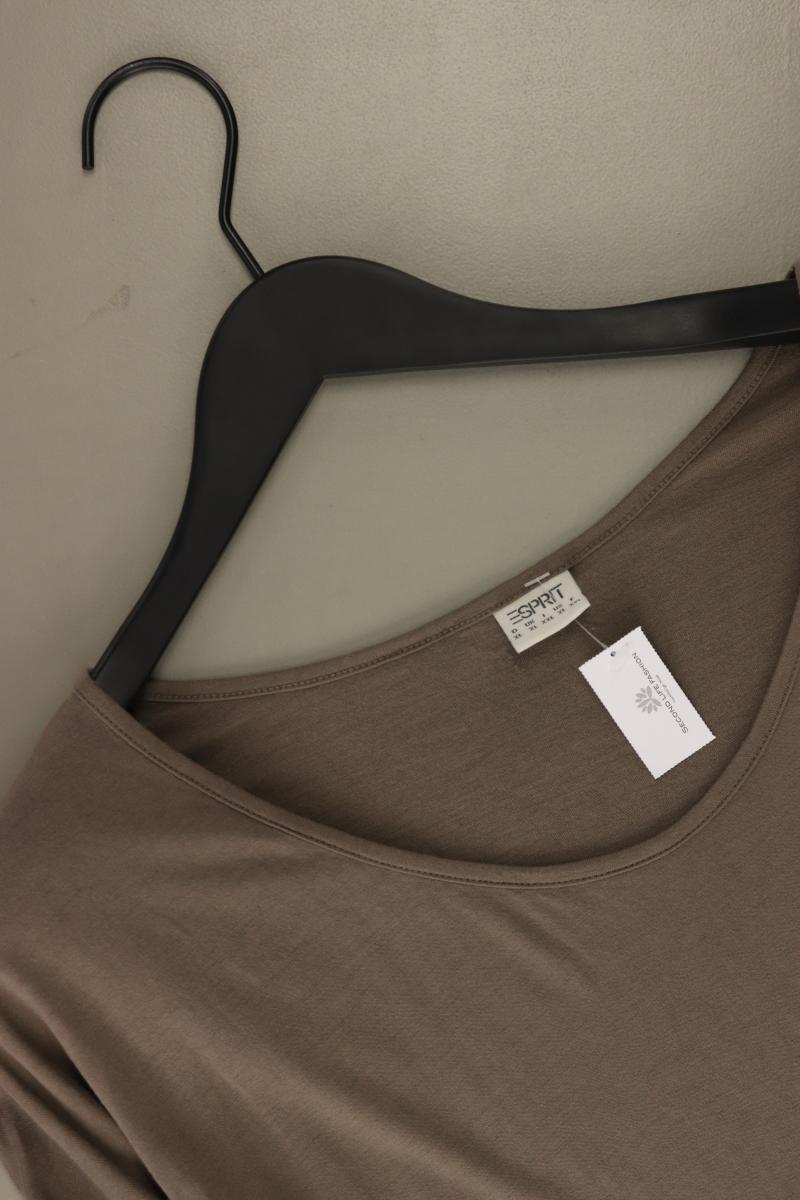 Esprit T-Shirt Gr. XL Kurzarm braun aus Viskose