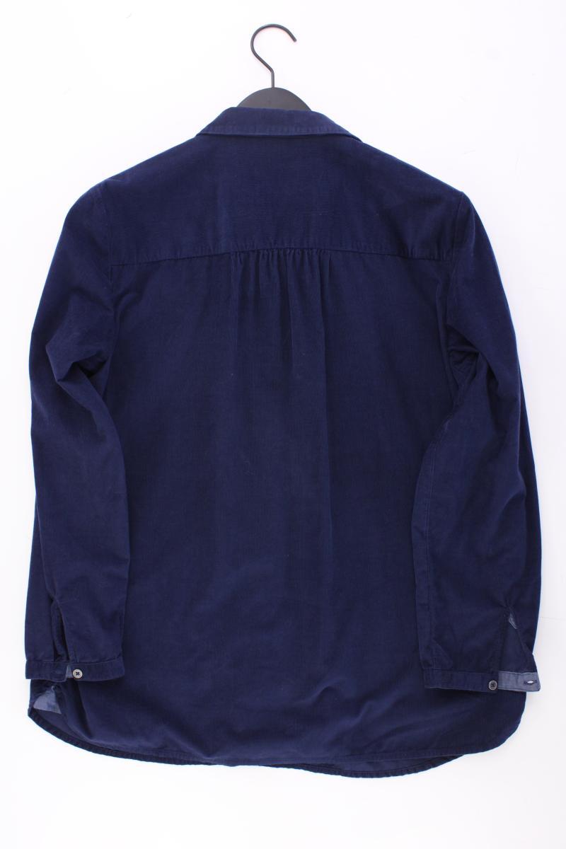 Esprit Langarmbluse Gr. 42 blau aus Baumwolle