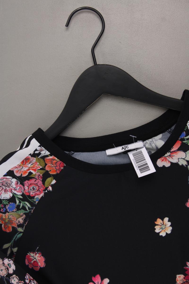 AJC Fashion Langarmbluse Gr. 38 mit Blumenmuster schwarz aus Polyester