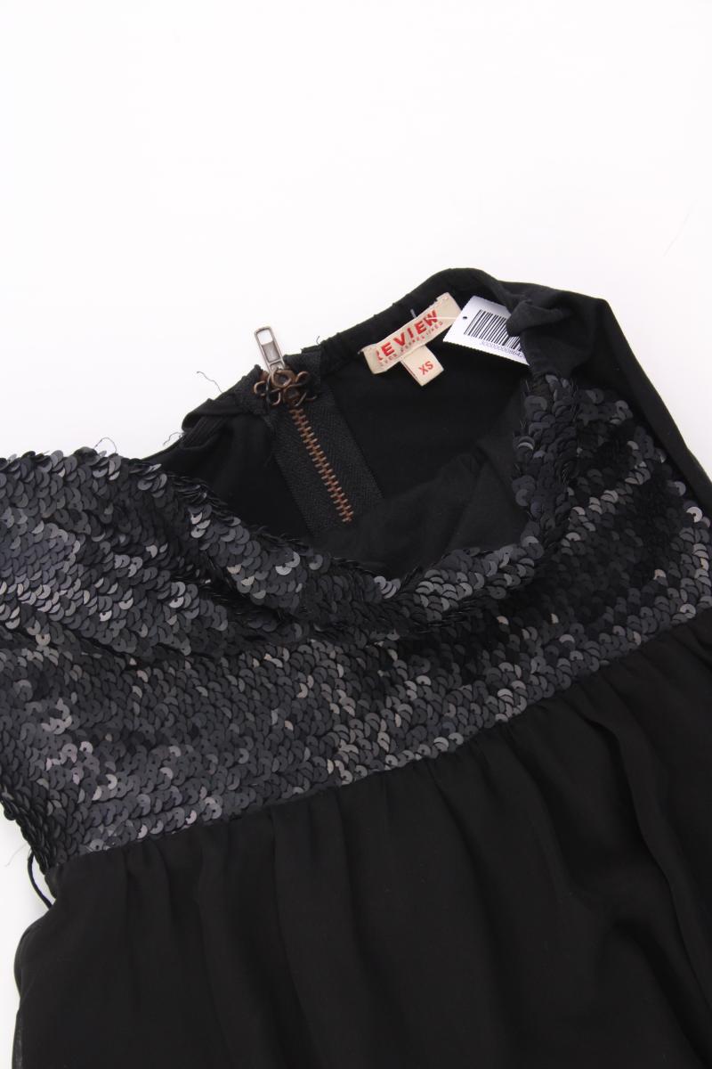 Review Bandeaukleid Gr. XS Ärmellos mit Pailletten schwarz aus Polyester