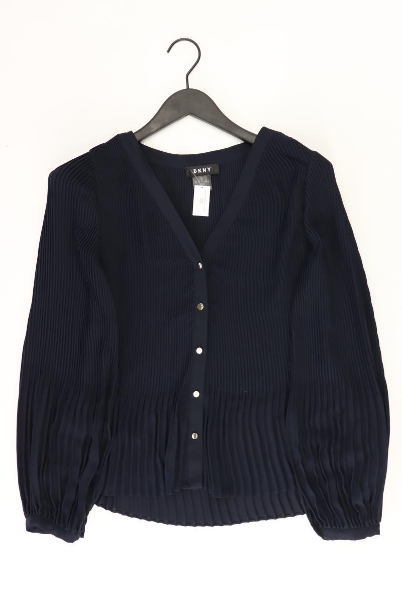DKNY Langarmbluse Gr. M blau aus Polyester