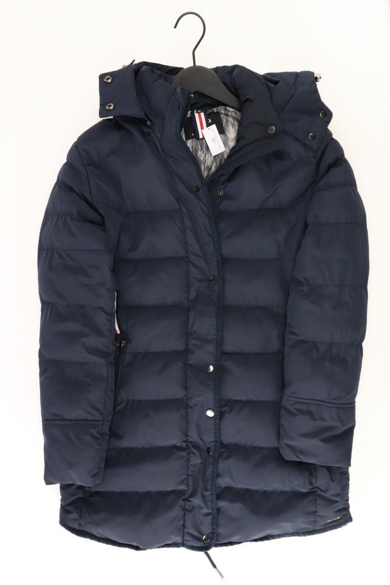 Rino&Pelle Kapuzenmantel Gr. 38 blau aus Polyester