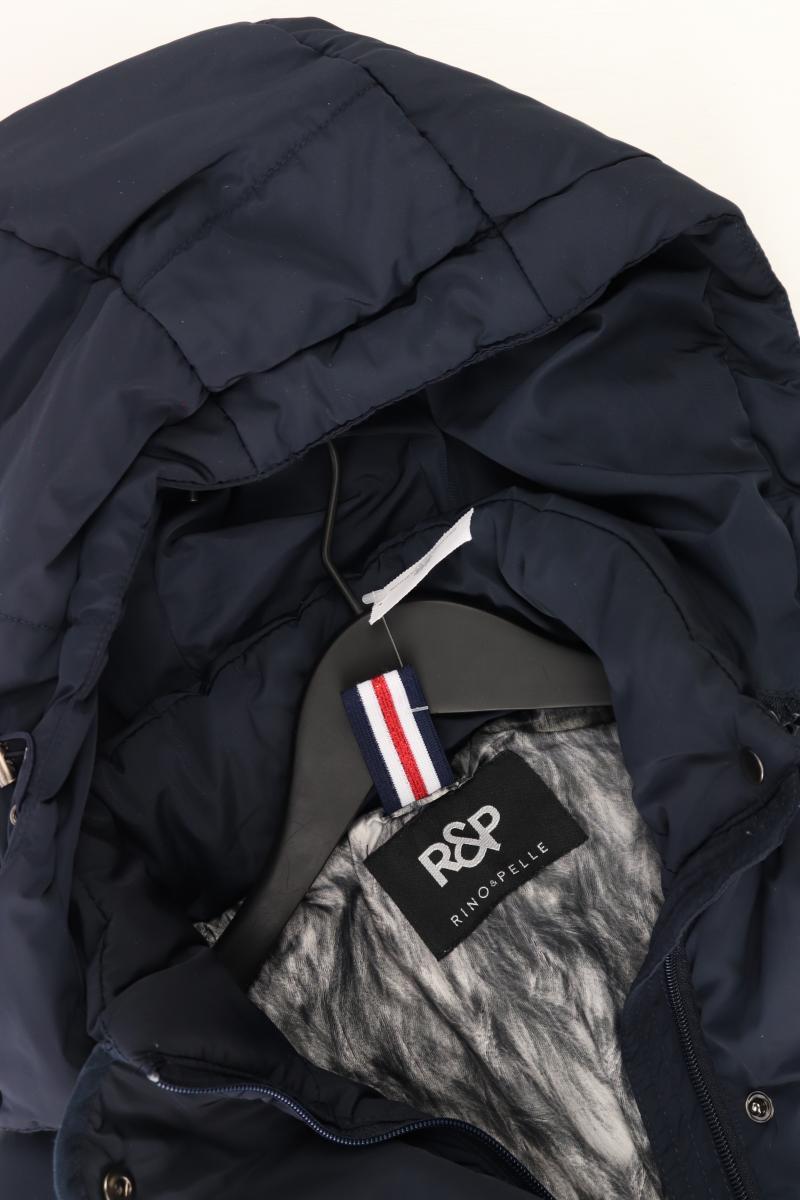 Rino&Pelle Kapuzenmantel Gr. 38 blau aus Polyester
