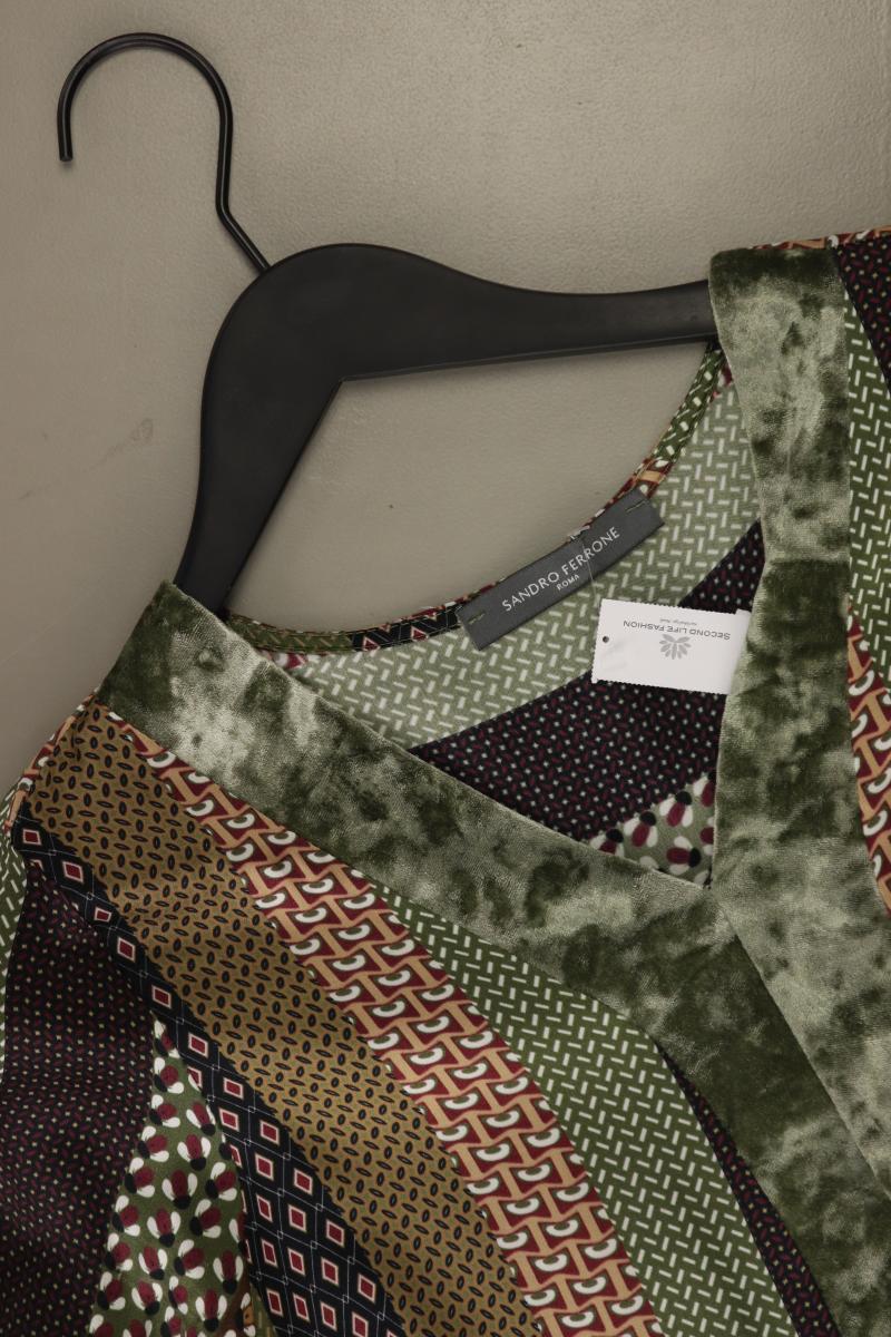 SANDRO FERRONE Langarmkleid Gr. S olivgrün
