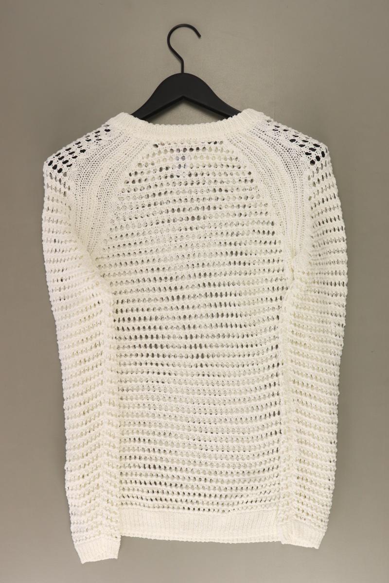 Esqualo Langarmpullover Gr. S weiß aus Baumwolle