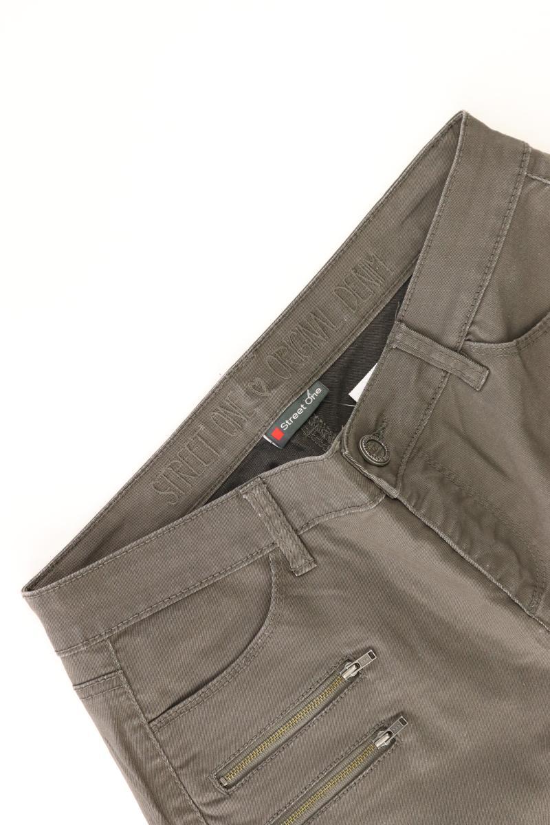 Street One Straight Jeans Gr. W29 olivgrün aus Baumwolle