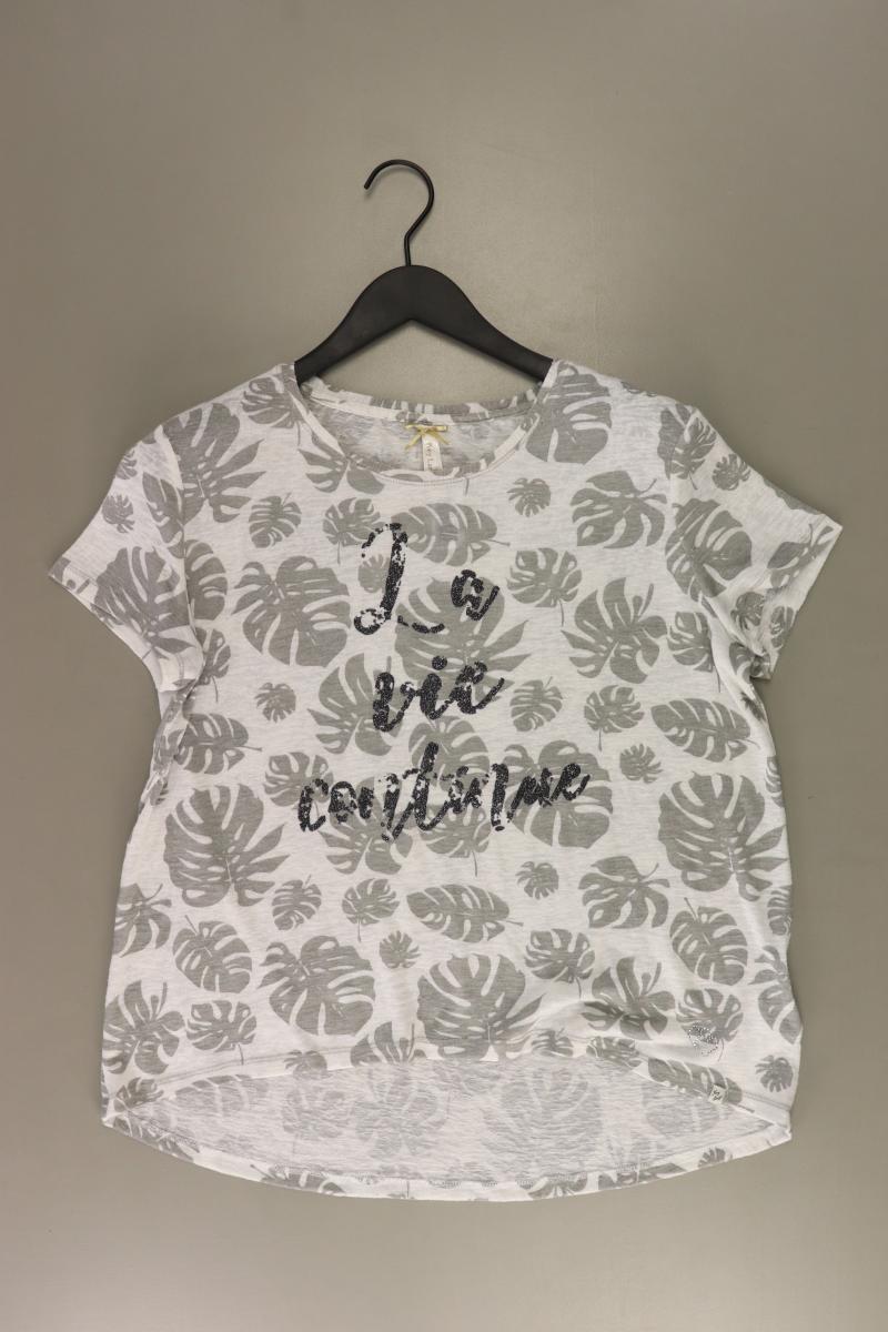 Key Largo Printshirt Gr. S Kurzarm grau aus Viskose