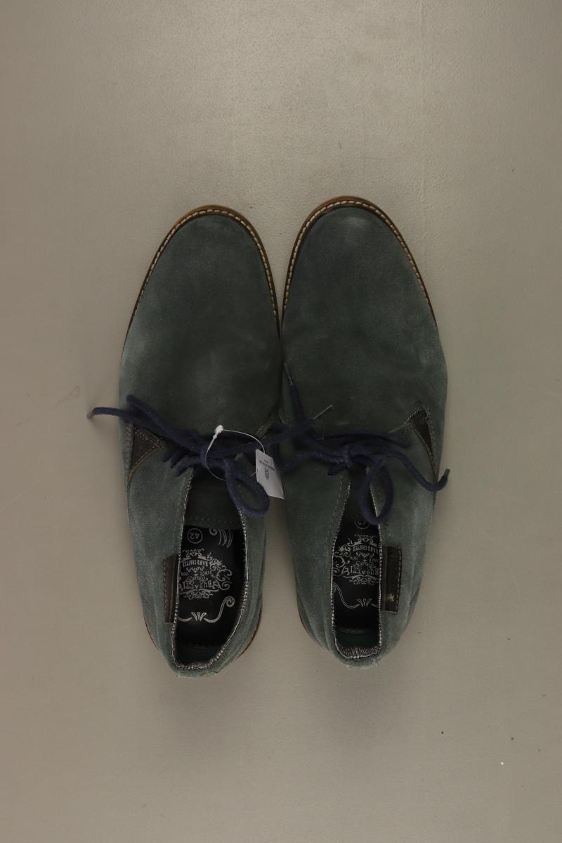 Bugatti Schuhe für Herren Gr. 42 blau aus Leder