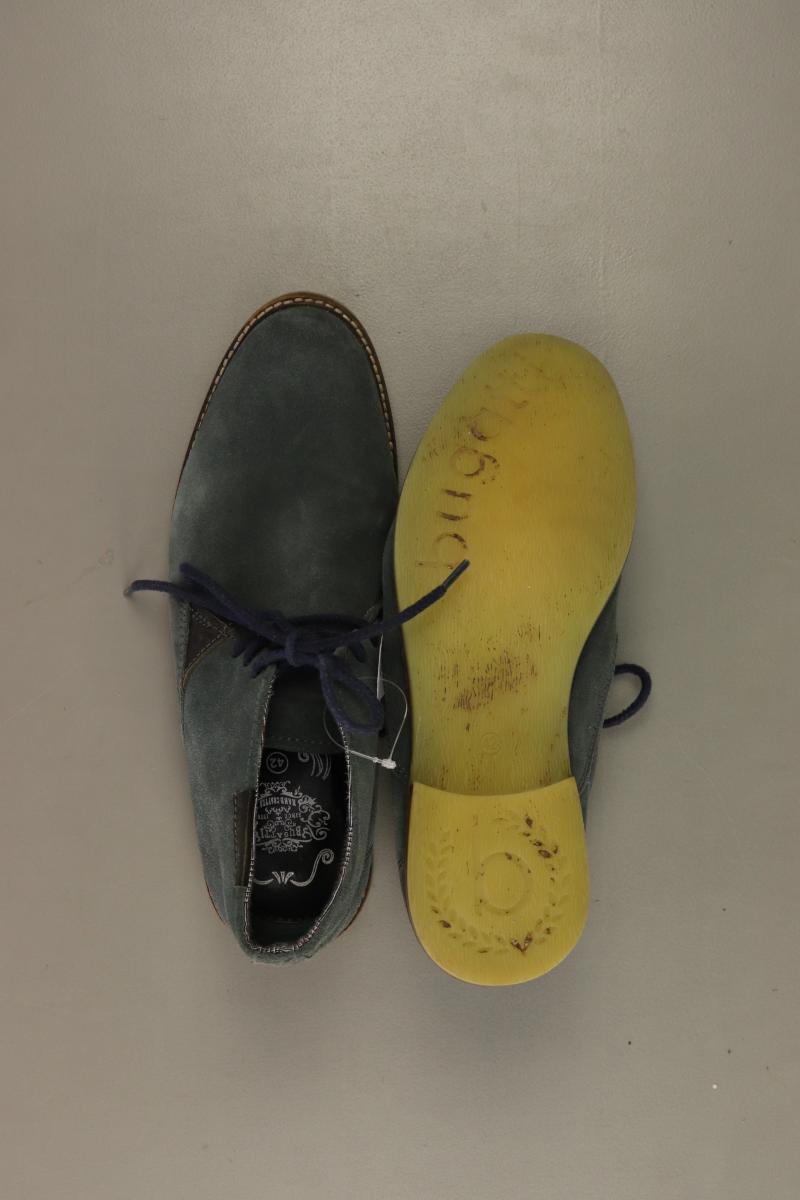 Bugatti Schuhe für Herren Gr. 42 blau aus Leder