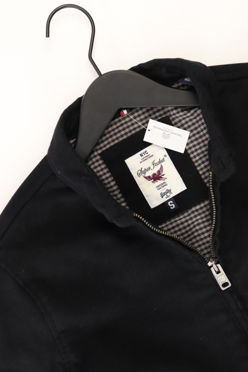 Superdry Übergangsjacke für Herren Gr. S schwarz aus Baumwolle