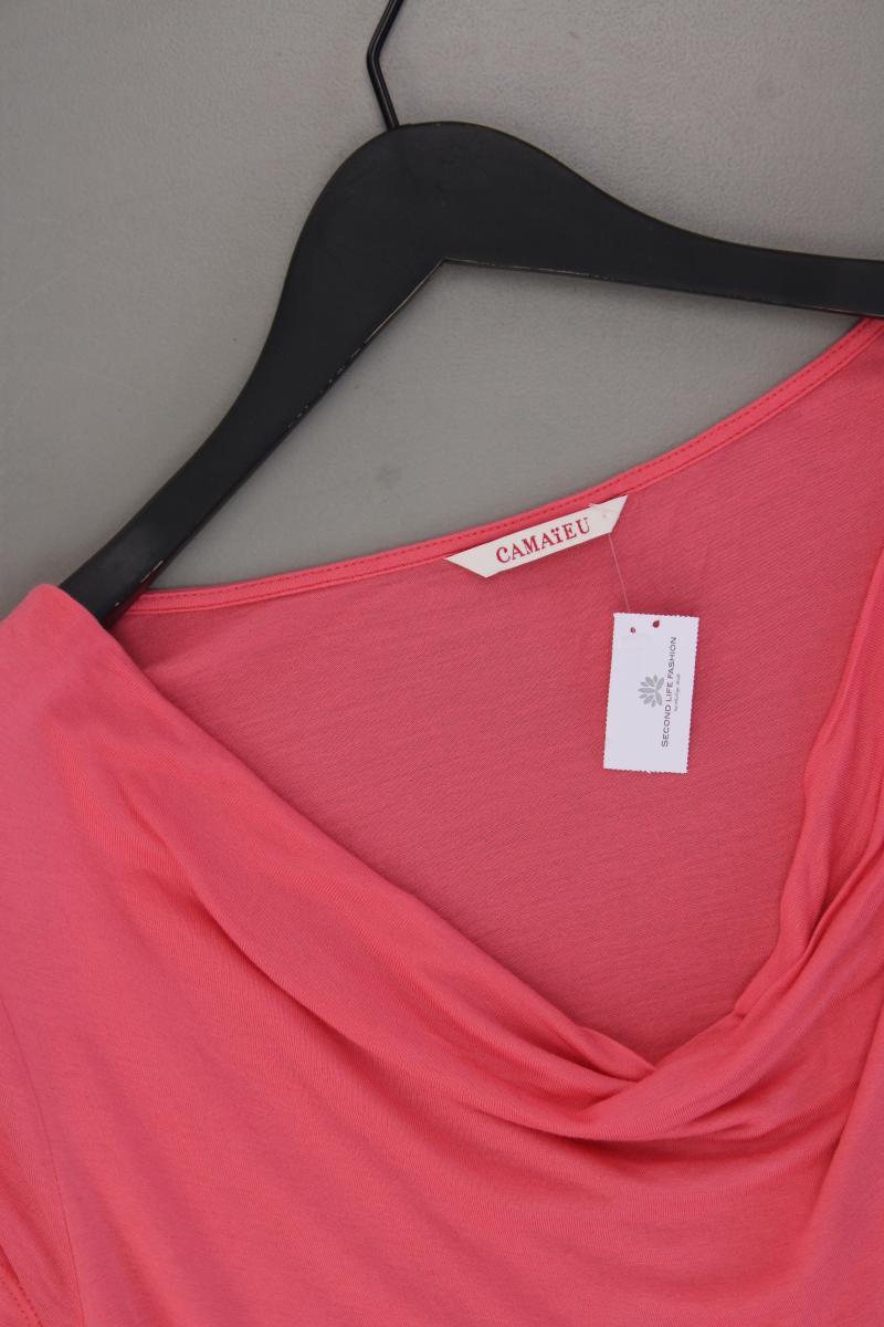 CAMAiEU T-Shirt Gr. M Kurzarm rosa aus Viskose