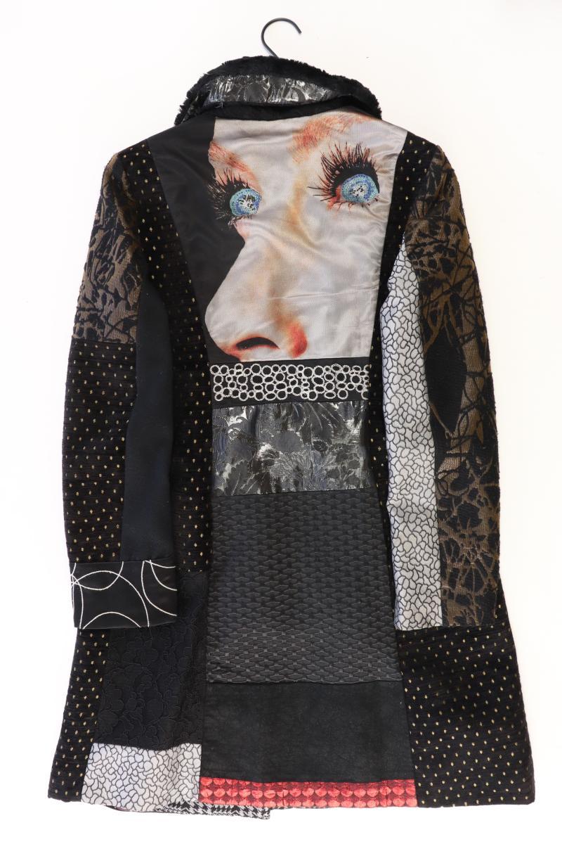 Desigual Wintermantel Gr. 44 schwarz aus Polyester