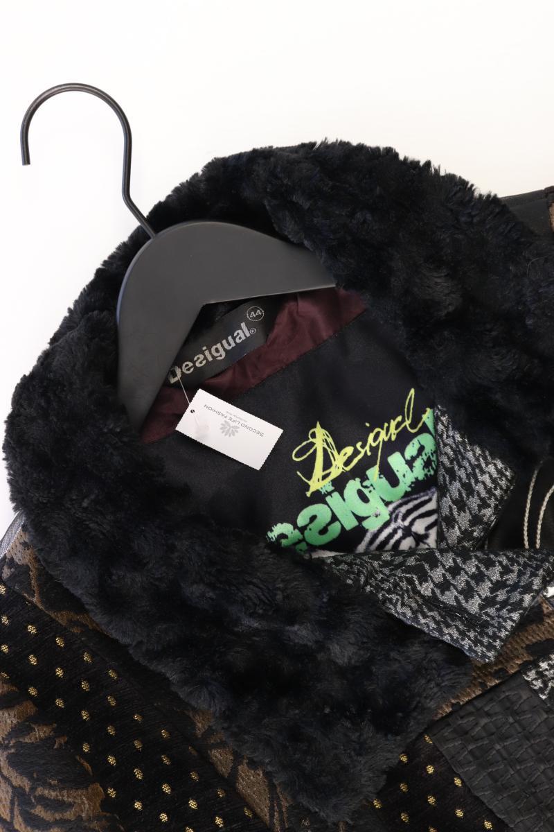 Desigual Wintermantel Gr. 44 schwarz aus Polyester
