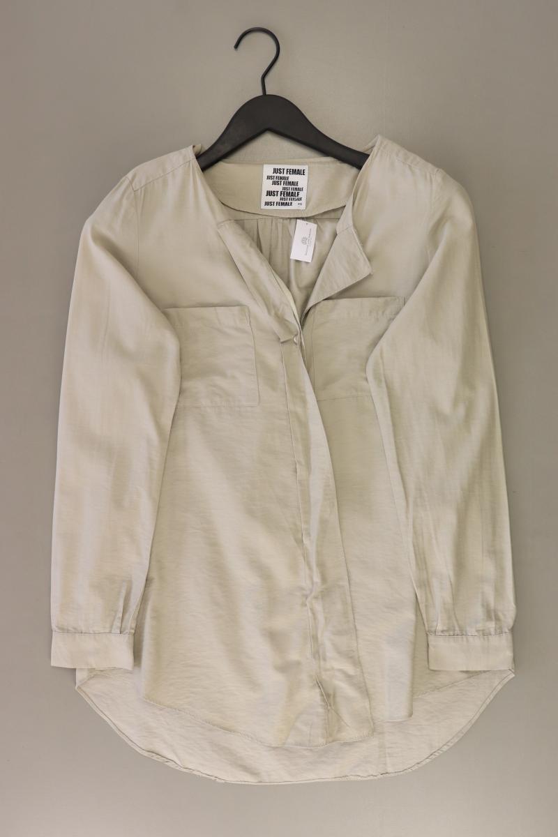 Just Female Langarmbluse Gr. XS grau aus Polyester