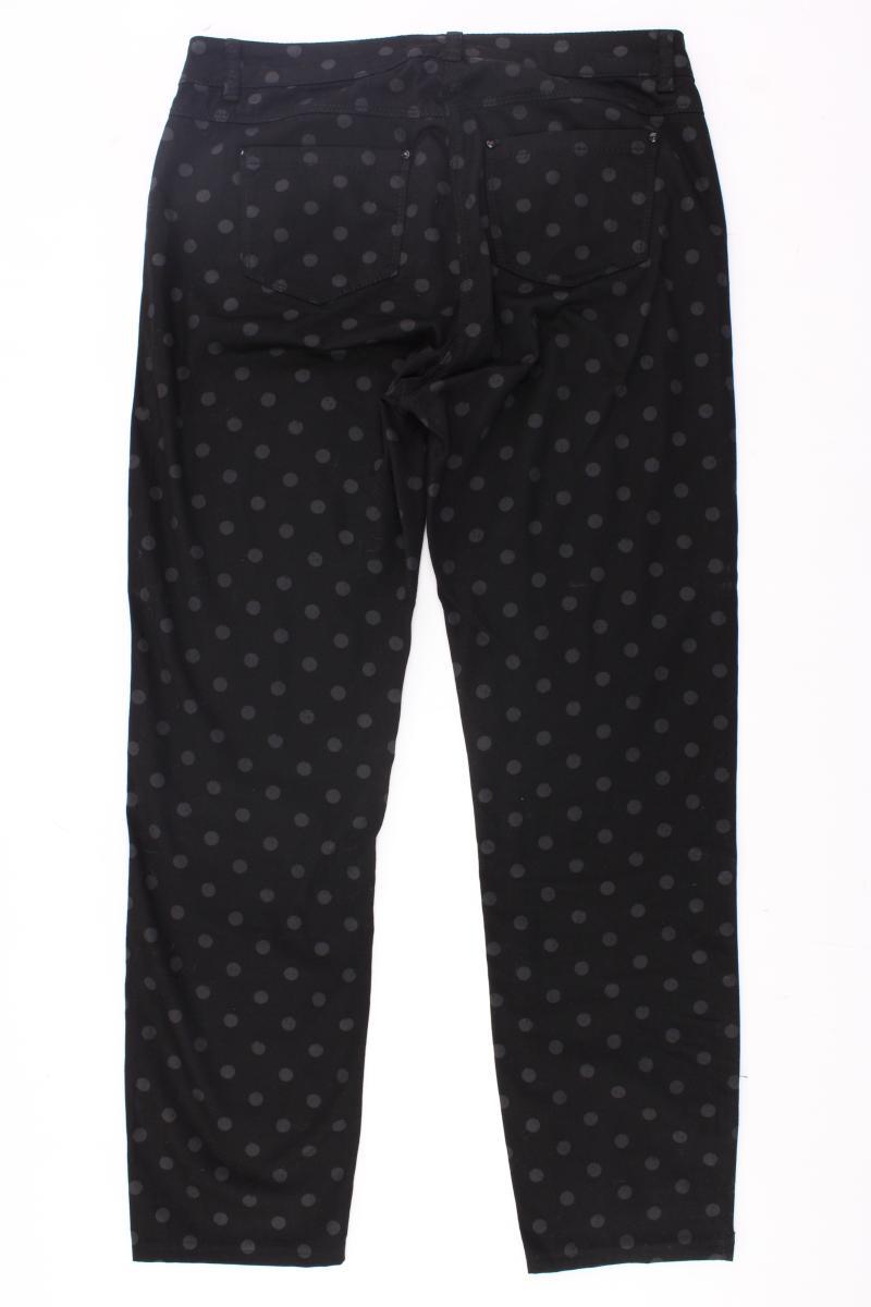 Biba Five-Pocket-Hose Gr. 36 gepunktet schwarz aus Baumwolle