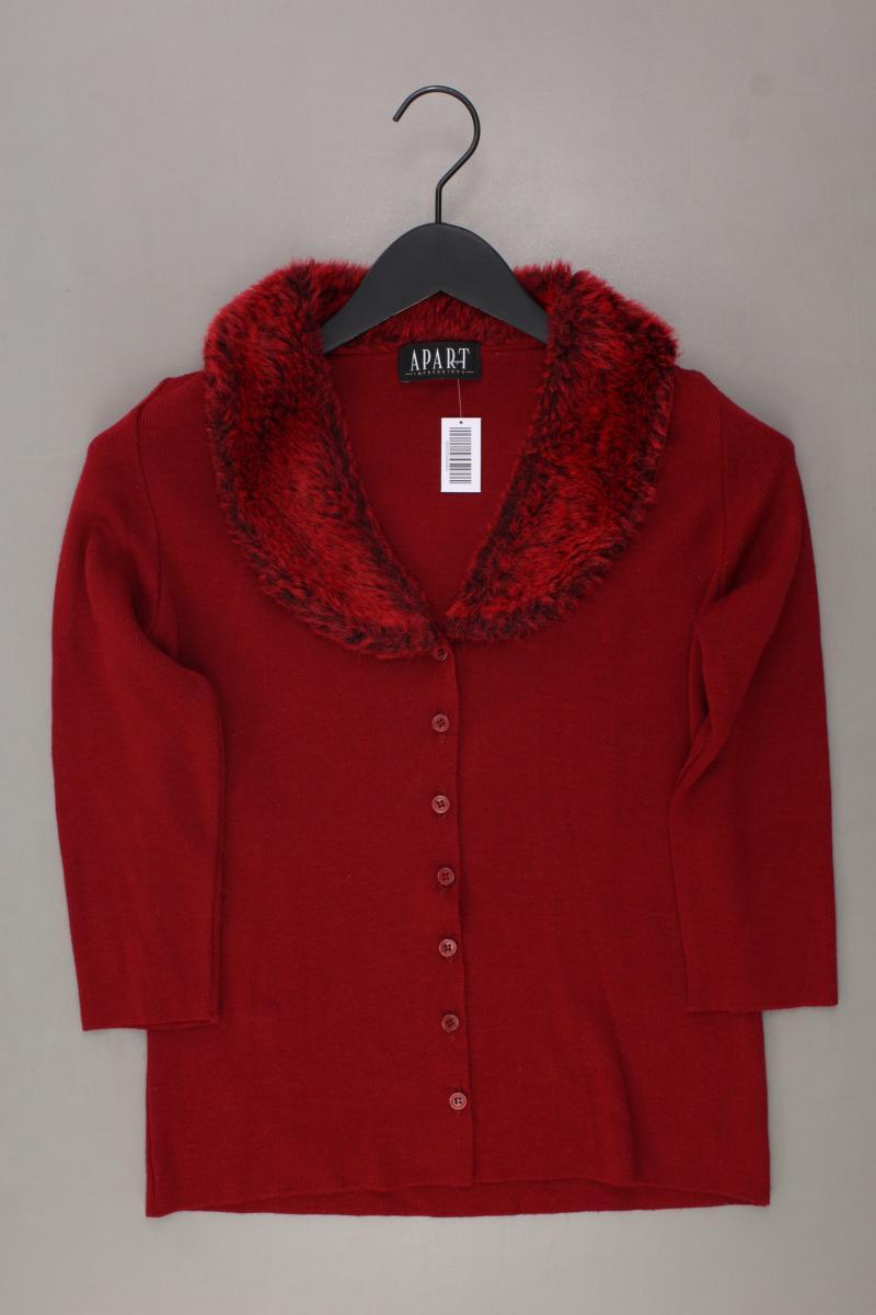 Apart Strickjacke Gr. 34 3/4 Ärmel Vintage rot