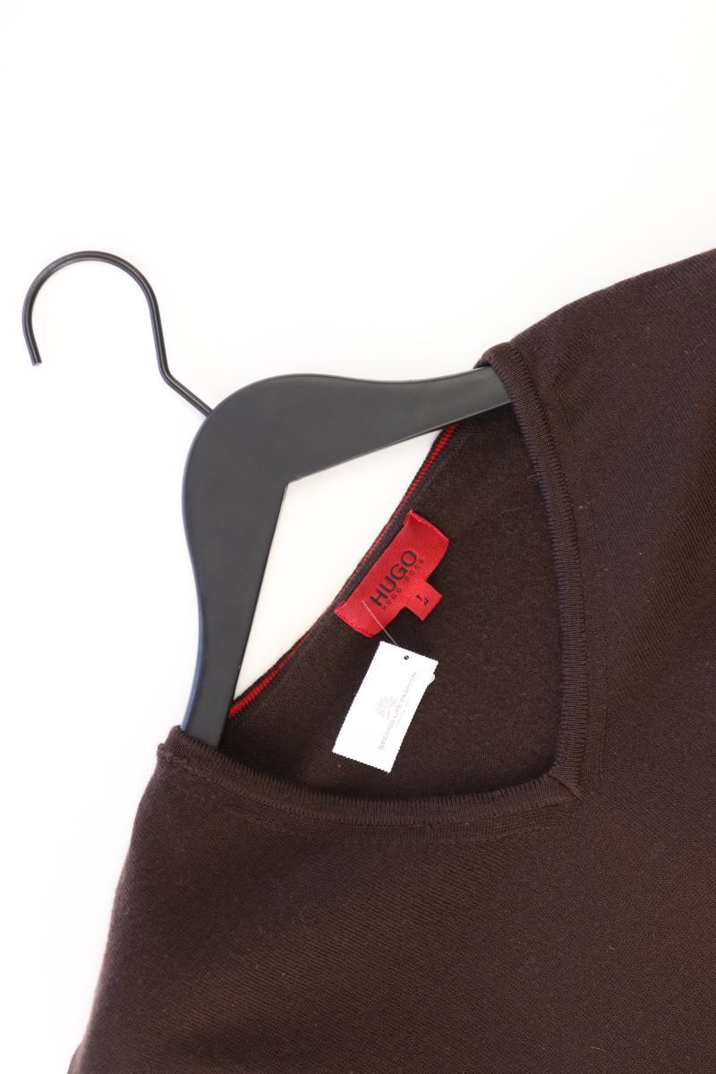 Hugo Boss Wollpullover für Herren Gr. L braun aus Schurwolle