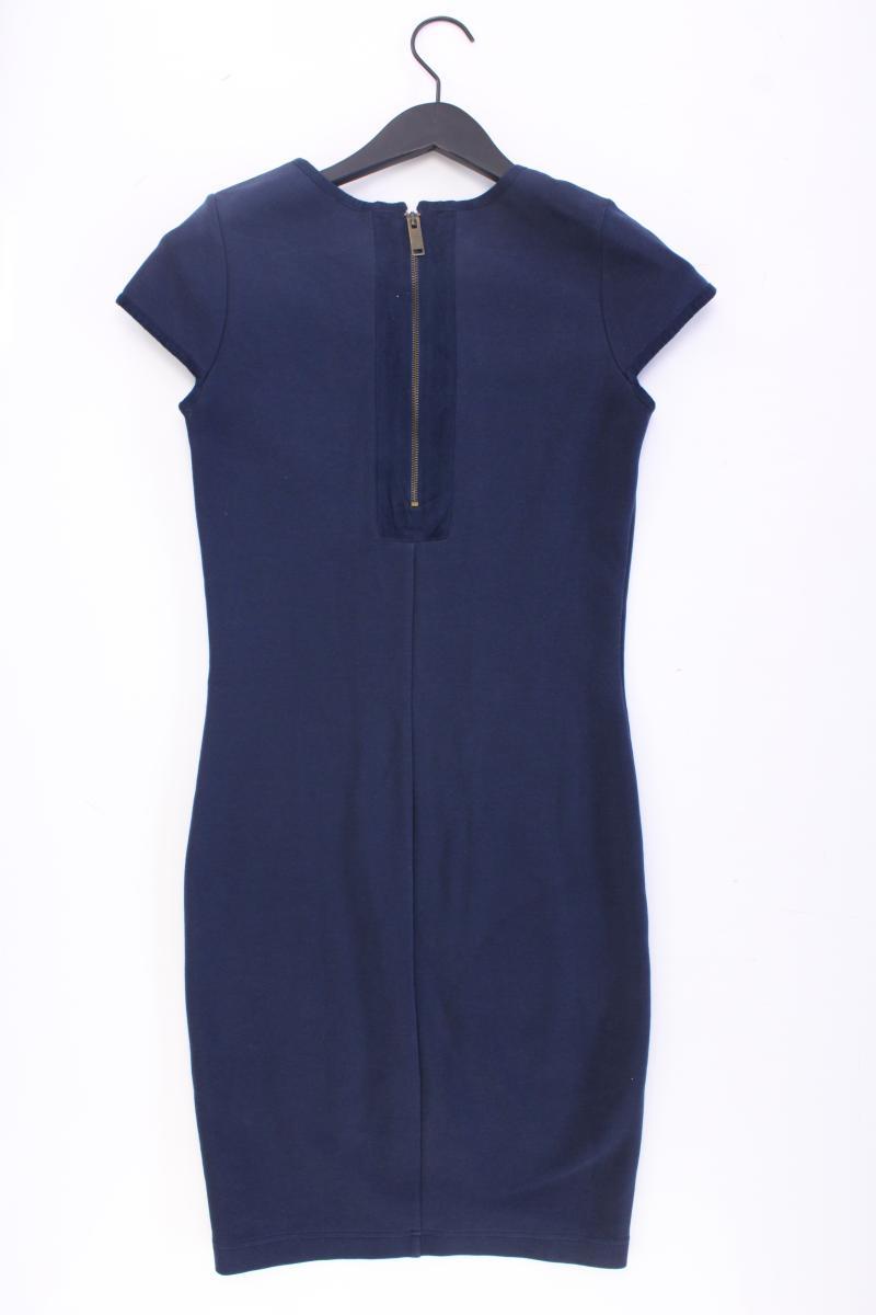 COSTES Etuikleid Gr. 34 Kurzarm blau aus Baumwolle