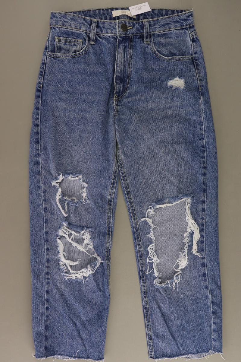 Stradivarius 7/8 Jeans Gr. 34 blau aus Baumwolle