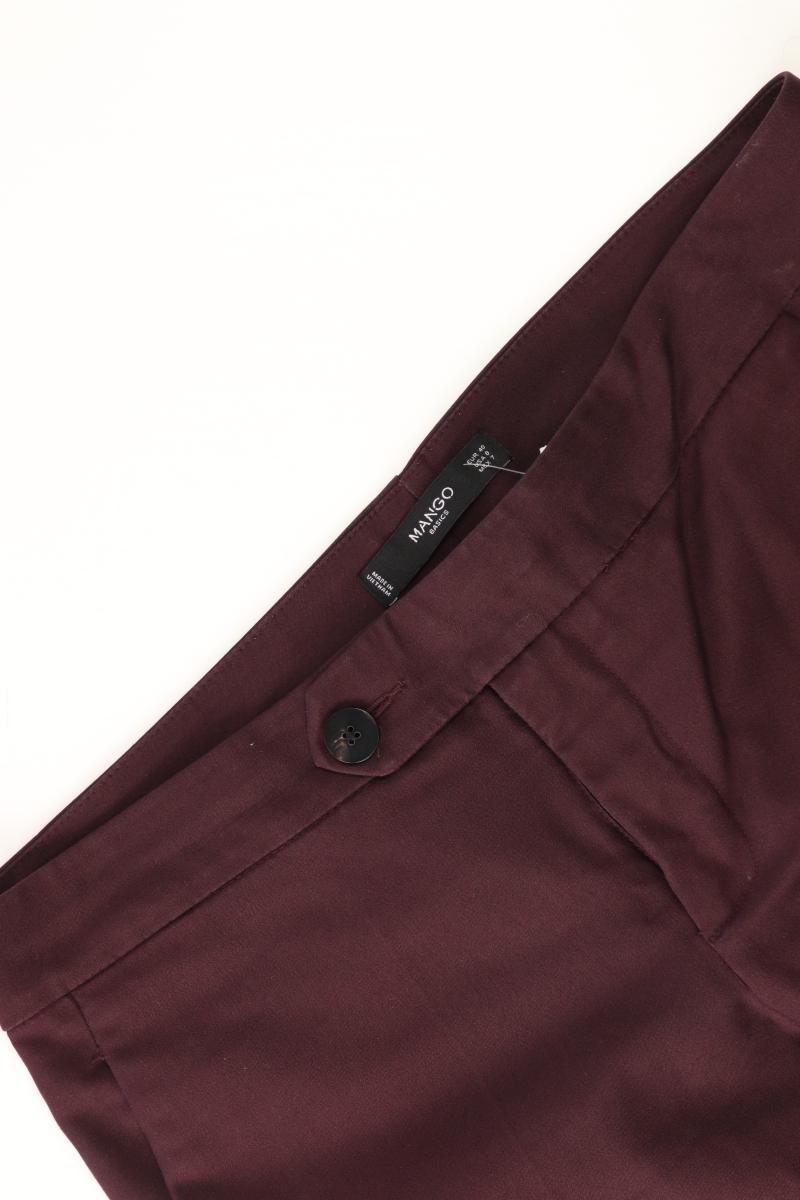 Mango Hose Gr. 40 lila aus Baumwolle
