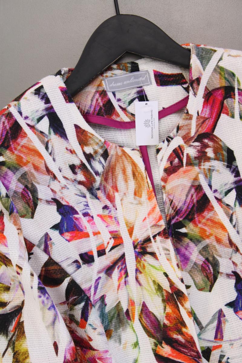 Dresses Unlimited Regular Jacke Gr. 34 mit Blumenmuster neuwertig mehrfarbig