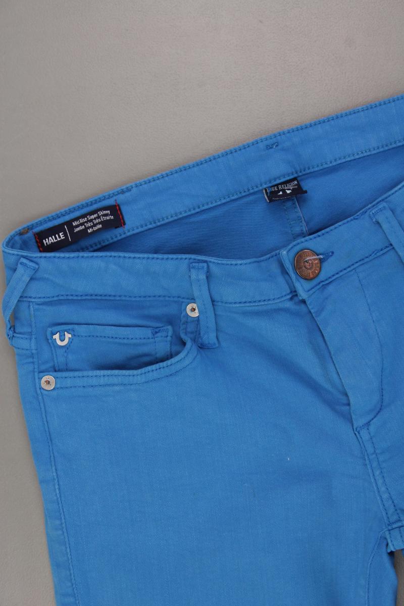 True Religion Skinny Jeans Gr. W28 Modell Halle blau aus Baumwolle