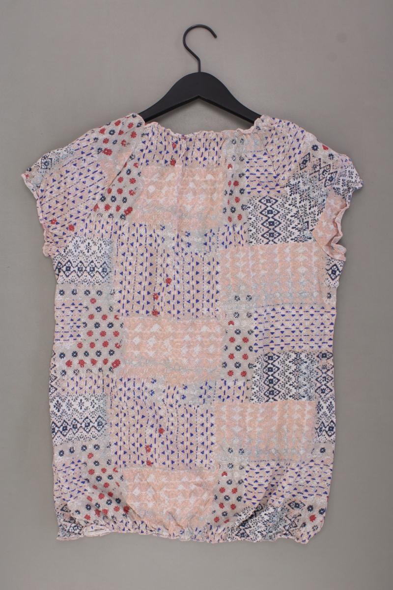 Street One Printshirt Gr. 40 geometrisches Muster Kurzarm rosa aus Polyester