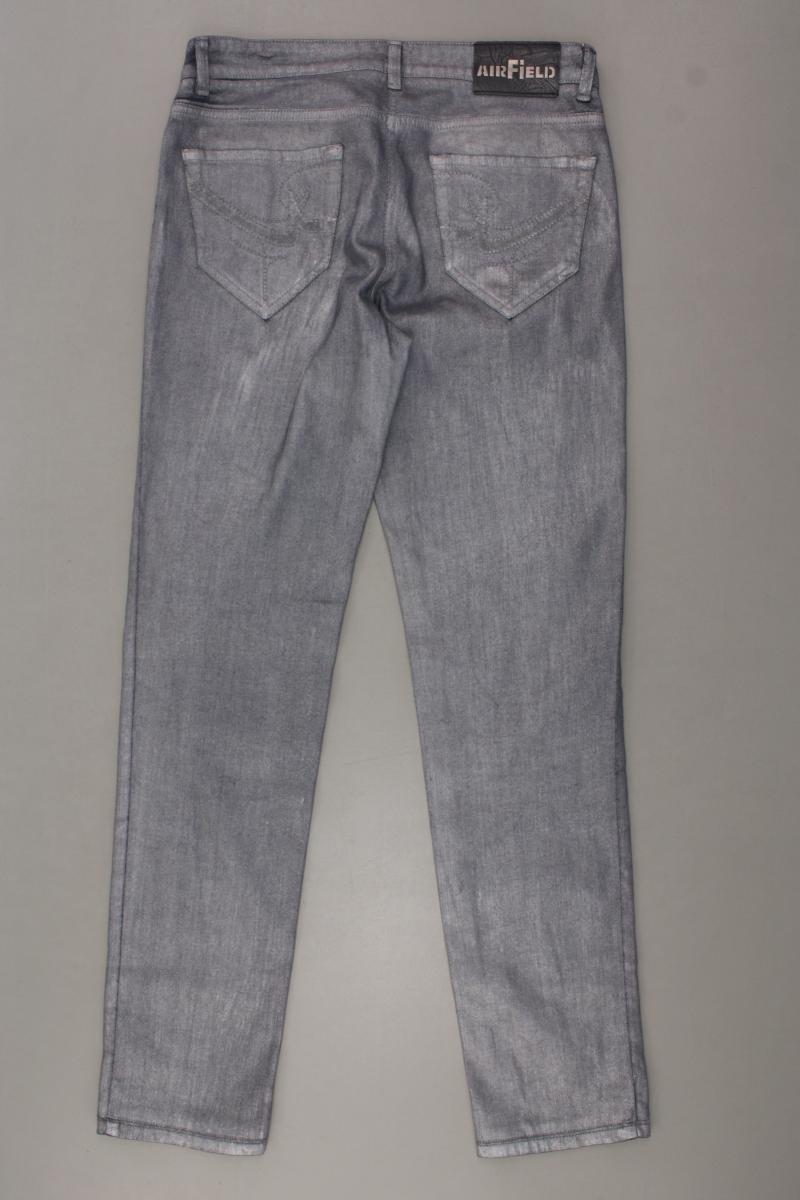 Airfield Five-Pocket-Hose Gr. 36 mit Glitzer silber aus Baumwolle