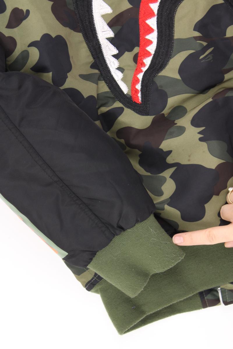 A Bathing Ape Bomberjacke für Herren Gr. M camouflage olivgrün aus Baumwolle