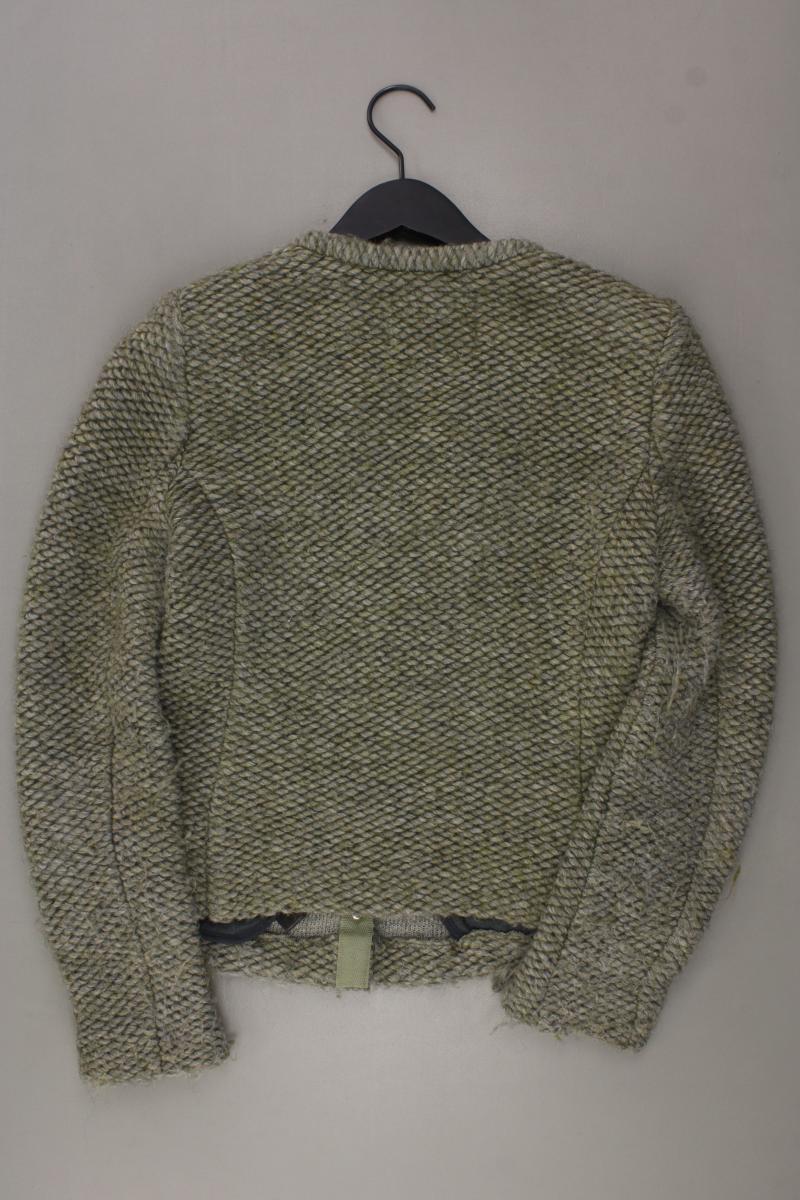 Set Strickjacke Gr. 38 Langarm grün aus Polyacryl