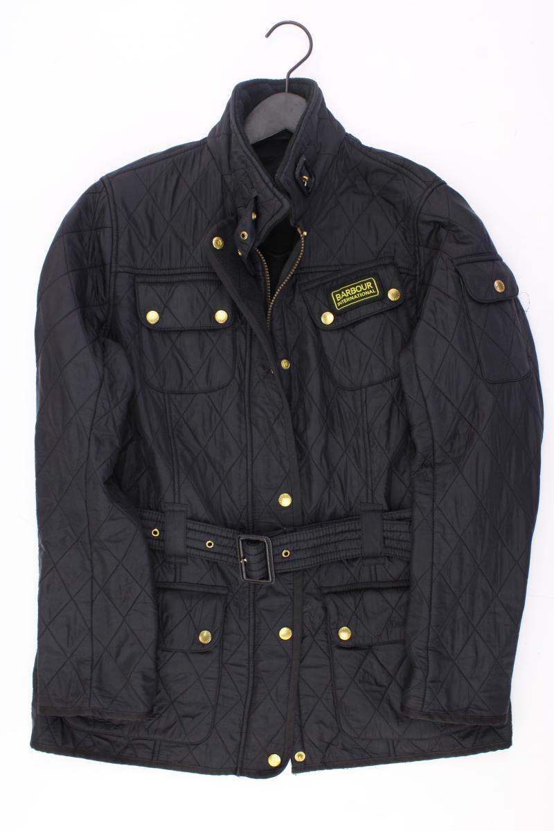Barbour International Steppjacke Gr. 42 mit Gürtel schwarz