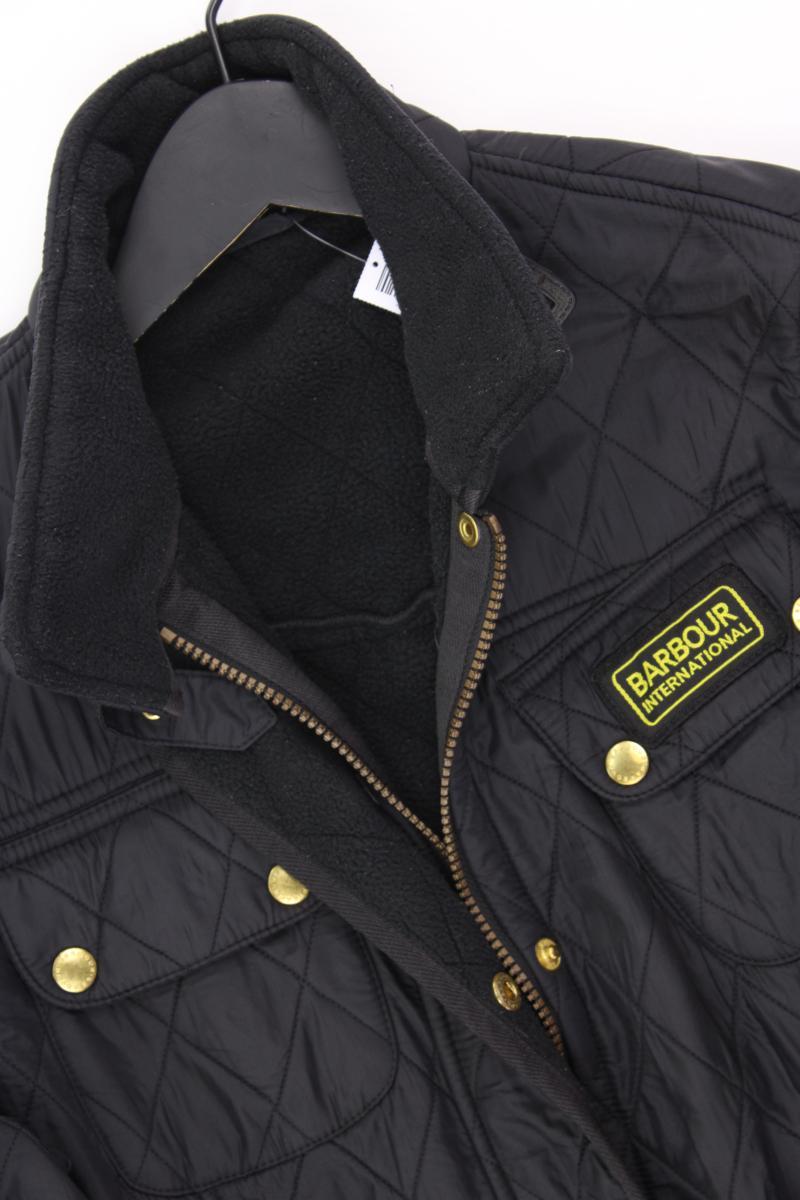 Barbour International Steppjacke Gr. 42 mit Gürtel schwarz