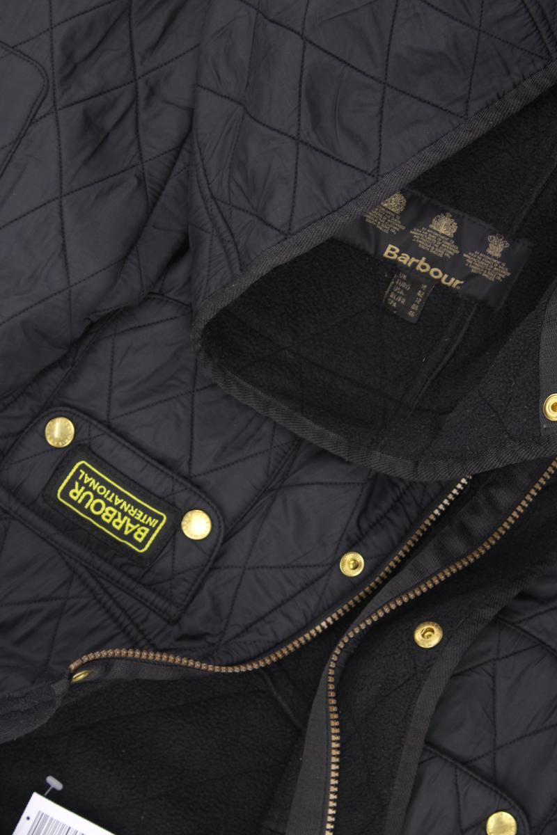 Barbour International Steppjacke Gr. 42 mit Gürtel schwarz