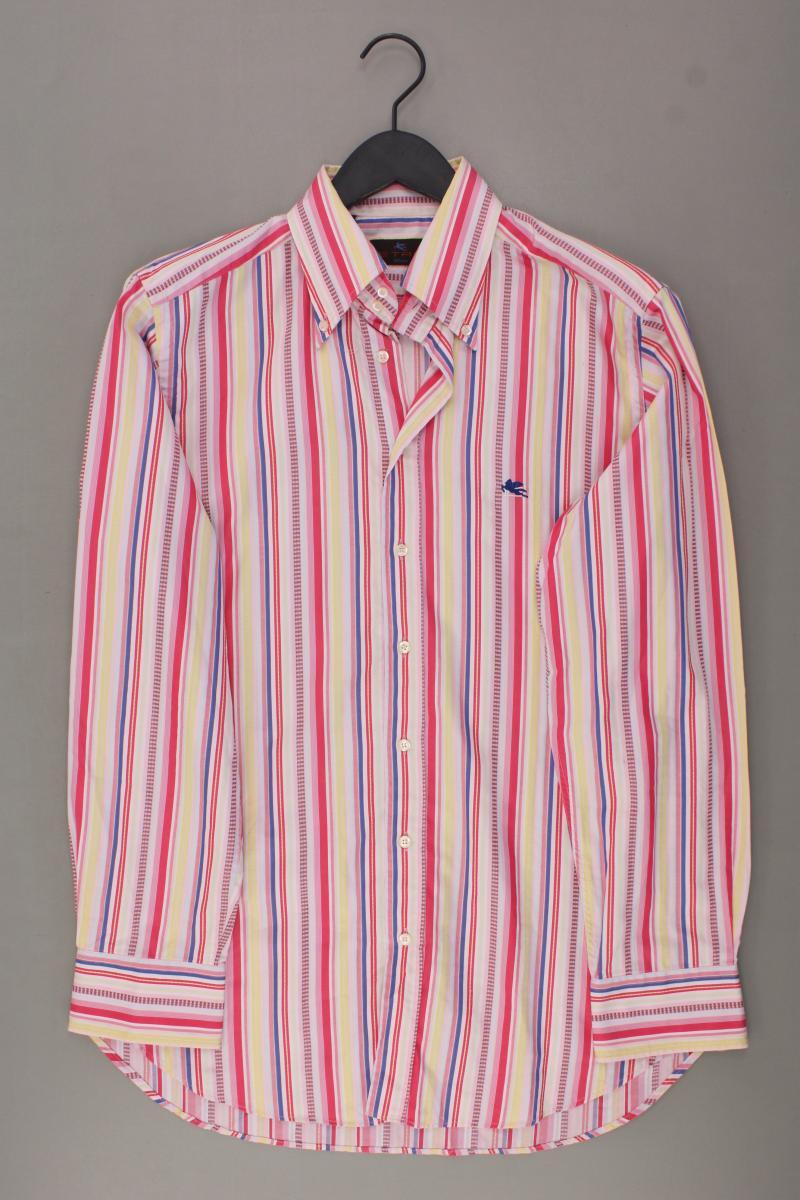 Etro Langarmhemd für Herren Gr. IT 40 (M) gestreift Vintage mehrfarbig