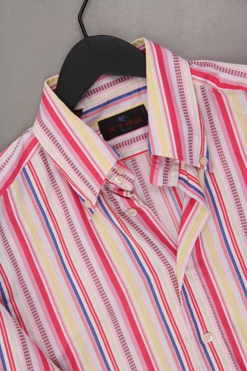 Etro Langarmhemd für Herren Gr. IT 40 (M) gestreift Vintage mehrfarbig