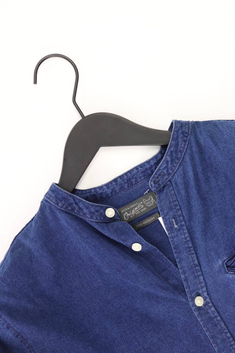 Jack & Jones Jeanshemd für Herren Gr. M Langarm blau aus Baumwolle