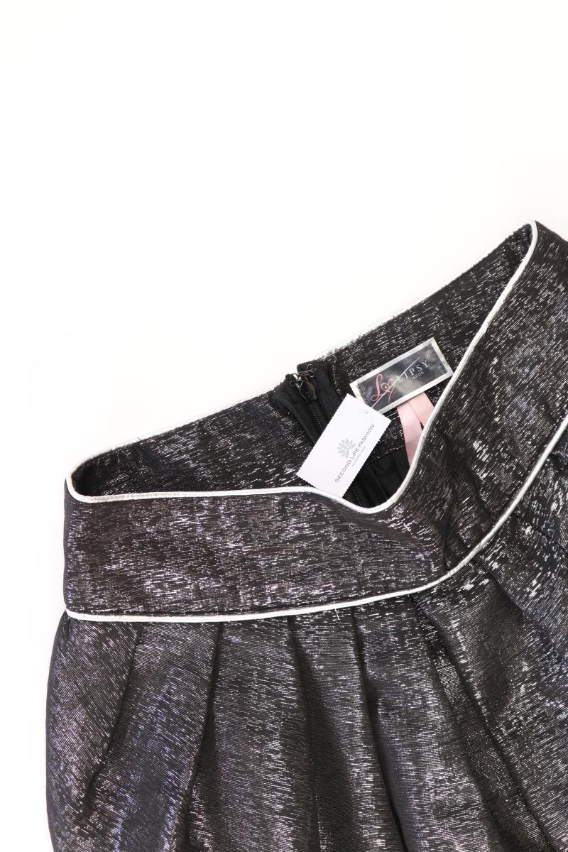 Lipsy London Rock Gr. UK 8 (XS) mit Glitzer schwarz aus Polyester