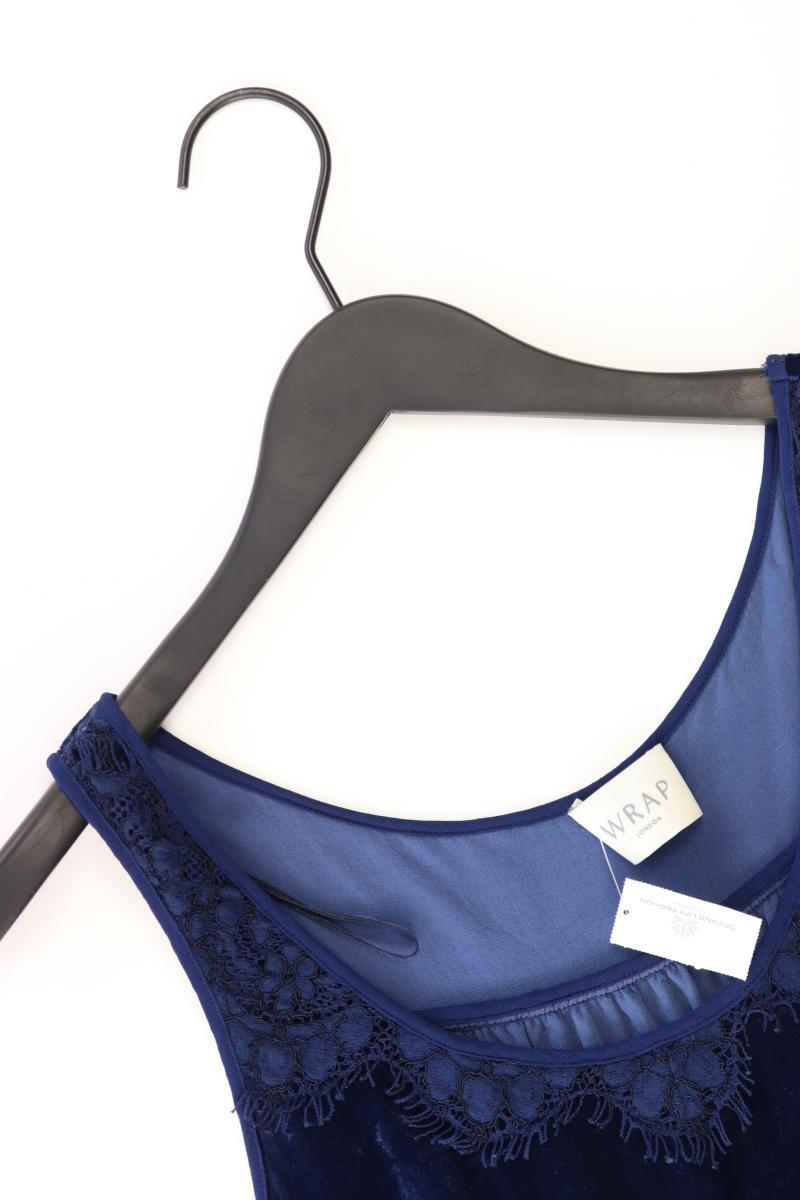Wrap Trägertop Gr. 34 blau aus Viskose