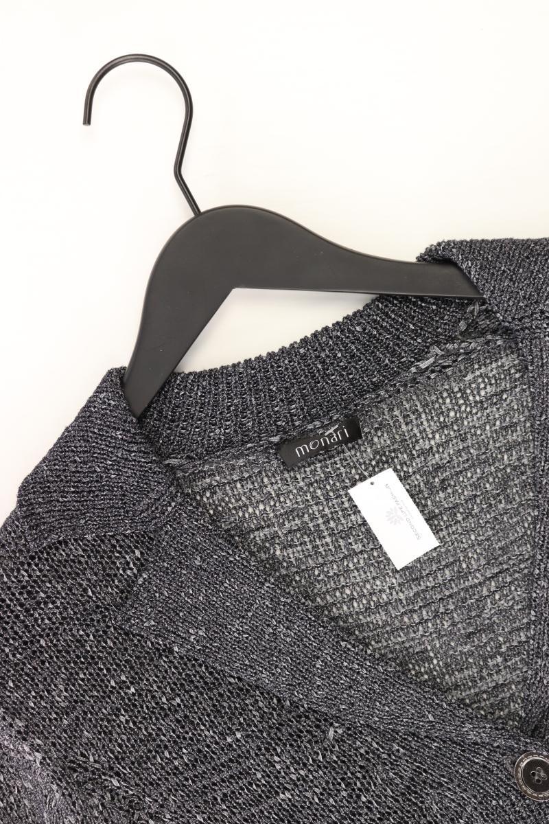 Monari Strickjacke Gr. 36 Langarm grau aus Polyacryl
