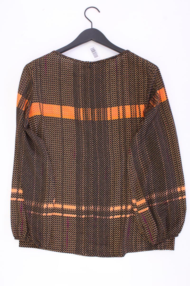 PiuPiu Langarmbluse Gr. 38 geometrisches Muster braun aus Polyester