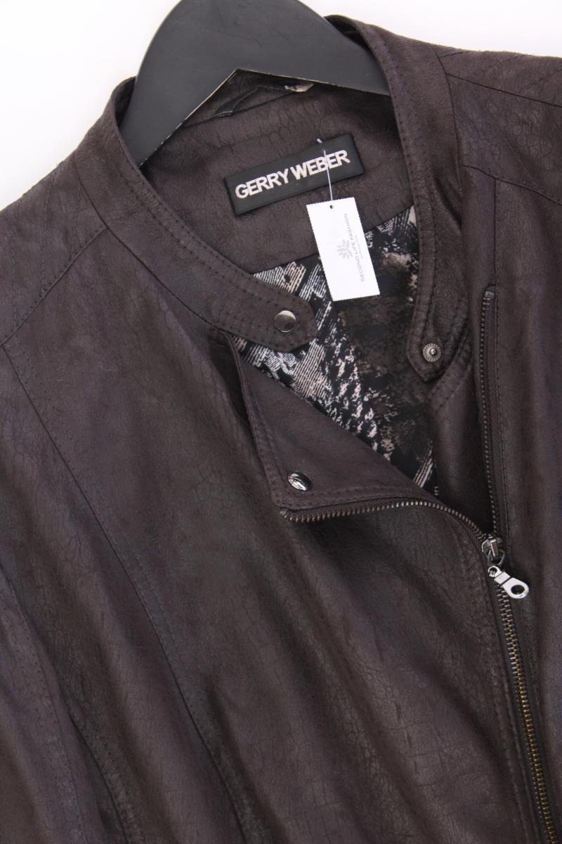 Gerry Weber Regular Jacke Gr. 48 braun aus Polyester