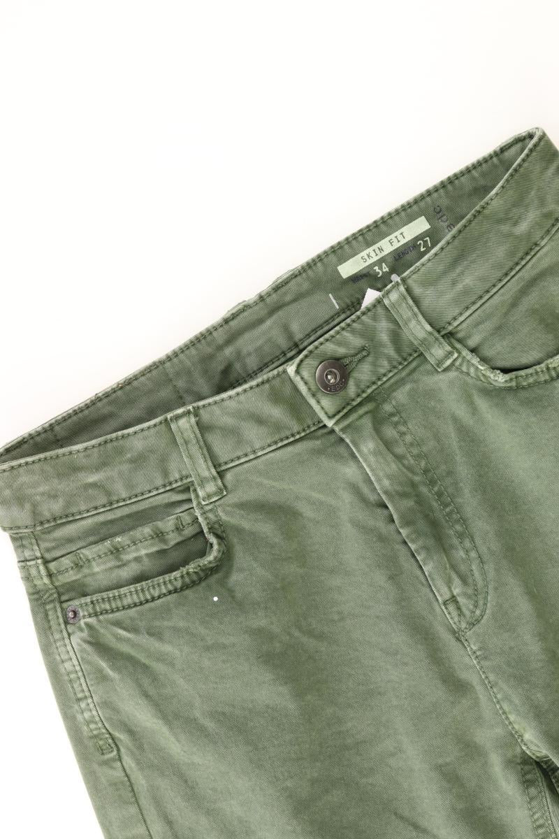 edc by Esprit Skinny Jeans Gr. 34/L27 olivgrün aus Baumwolle